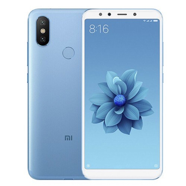 მობილური ტელეფონი Xiaomni Mi A2 Blue (M1804D2SG), 5,99'' 18:9 2160x1080, 2,2GHz+1,8GHz, 8 Core, 4GB RAM, 64GB, 12MPx+20MPx/20Mpix, 2 Sim, 2G, 3G, LTE, BT v5,0, Wi-Fi