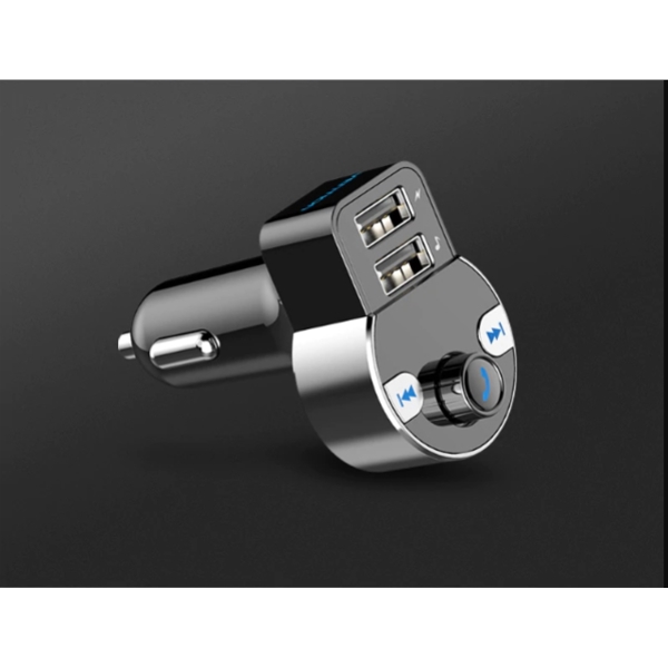 მანქანის USB დამტენი  Vention  CJCB0  Bluetooth FM Transmitter,Wireless Bluetooth in-Car Radio Transmitter Adapter Car Kit,Universal USB Car Charger with Dual Charging Ports,Hands Free Calling Compatible for iPhone,iPad,Samsung