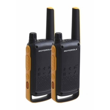 ხელის პორტატული რადიოსადგური MOTOROLA T82 Extreme PMR446 2-Way Walkie Talkie Radio Twin Pack - Yellow / Black