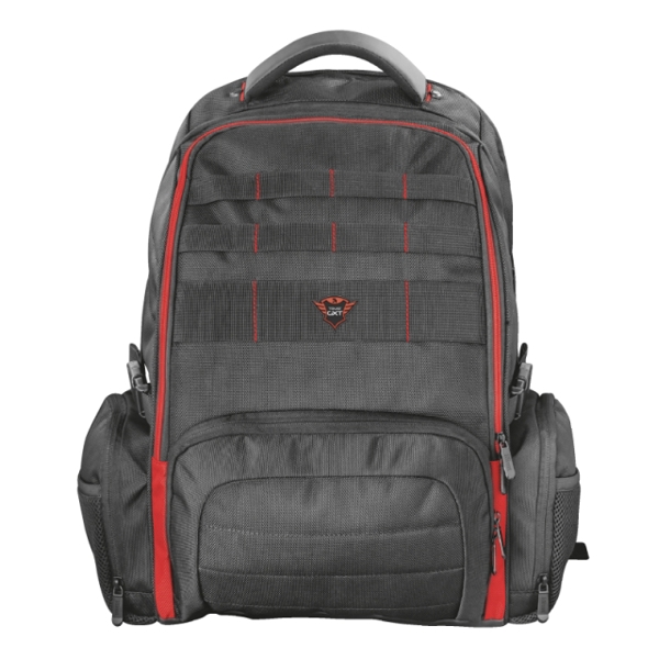 ნოუთბუქის ჩანთა TRUST GXT 1250 HUNTER GAMING BACKPACK / up to 17.3” laptops / Water resistant bottom and integrated Waterproof rain cover