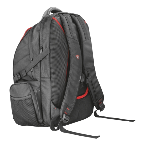 ნოუთბუქის ჩანთა TRUST GXT 1250 HUNTER GAMING BACKPACK / up to 17.3” laptops / Water resistant bottom and integrated Waterproof rain cover