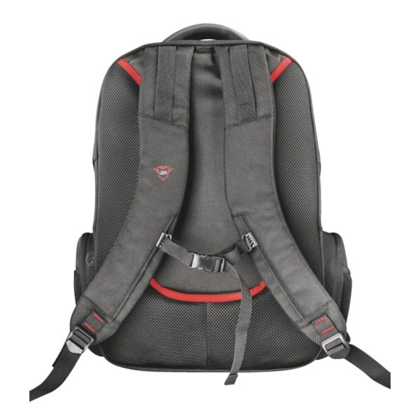 ნოუთბუქის ჩანთა TRUST GXT 1250 HUNTER GAMING BACKPACK / up to 17.3” laptops / Water resistant bottom and integrated Waterproof rain cover