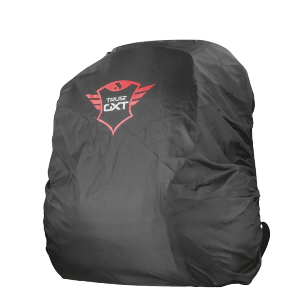 ნოუთბუქის ჩანთა TRUST GXT 1250 HUNTER GAMING BACKPACK / up to 17.3” laptops / Water resistant bottom and integrated Waterproof rain cover