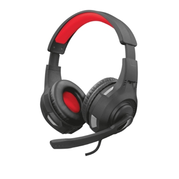 ყურსასმენი TRUST GXT 307 RAVU GAMING HEADSET / 2m Cable / 3.5 mm / with volume control and microphone mute / Black-Red