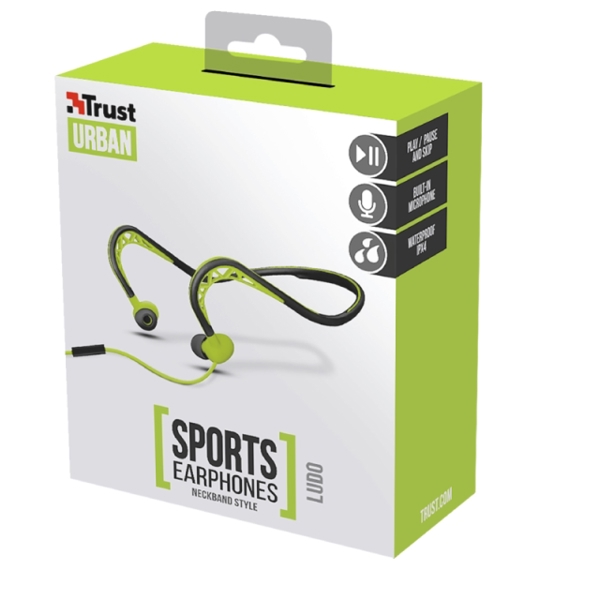 ყურსასმენი TRUST LUDO NECKBAND-STYLE SPORTS EARPHONES