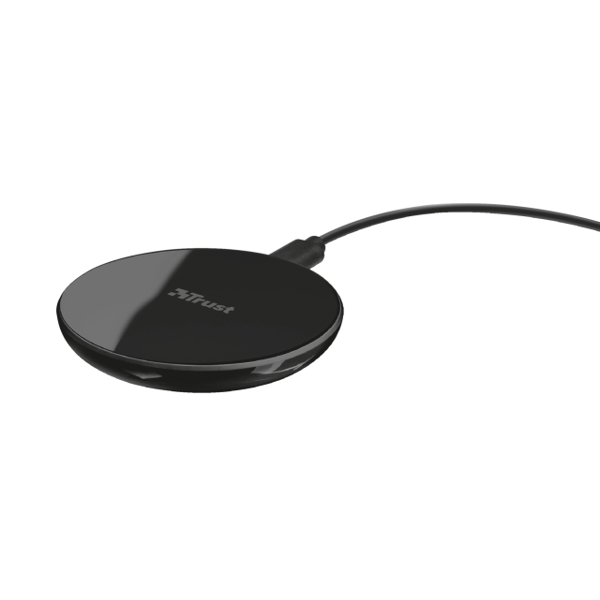 Wireless სწრაფი დამტენი TRUST PRIMO10 FAST WIRELESS CHARGER FOR SMARTPHONES - BLACK