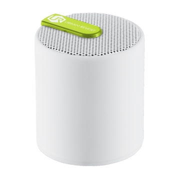 დინამიკი TRUST Drum Wireless Mini Speaker - Ultra-portable Design (44mm diameter and 50mm height), connection: Bluetooth or 3.5mm jack, Built-in rechargeable battery for 4 hours of playtime - white