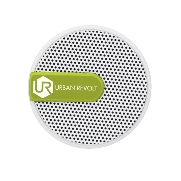 დინამიკი TRUST Drum Wireless Mini Speaker - Ultra-portable Design (44mm diameter and 50mm height), connection: Bluetooth or 3.5mm jack, Built-in rechargeable battery for 4 hours of playtime - white