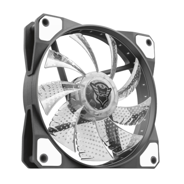 ქულერი TRUST GXT 762W LED ILLUMINATED SILENT PC CASE FAN - BLACK/WHITE