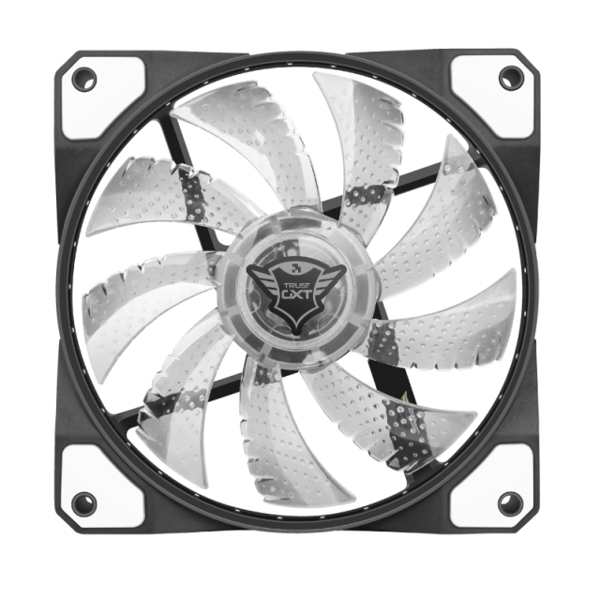 ქულერი TRUST GXT 762W LED ILLUMINATED SILENT PC CASE FAN - BLACK/WHITE