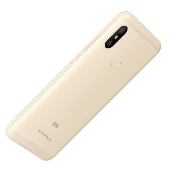 მობილური ტელეფონი Xiaomi Mi A2 Gold (M1804D2SG), 5.99'' 18:9 2160x1080, 2.2GHz+1.8GHz, 8 Core, 4GB RAM, 64GB, 12MPx+20MPx/20Mpix, 2 Sim, 2G, 3G, LTE, BT v5.0, Wi-Fi, GPS / AGPS, GLONASS, Type-C, 3010mAh, Android One, 168g, 158.7x75.4x7.3