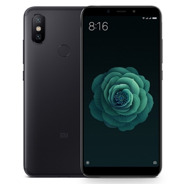 მობილური ტელეფონი Xiaomi Mi A2 Black (M1804D2SG), 5.99'' 18:9 2160x1080, 2.2GHz+1.8GHz, 8 Core, 4GB RAM, 64GB, 12MPx+20MPx/20Mpix, 2 Sim, 2G, 3G, LTE, BT v5.0, Wi-Fi, GPS / AGPS, GLONASS, Type-C, 3010mAh, Android One, 168g, 158.7x75.4x7.3