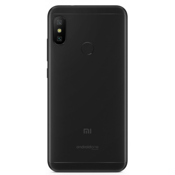 მობილური ტელეფონი Xiaomi Mi A2 Black (M1804D2SG), 5.99'' 18:9 2160x1080, 2.2GHz+1.8GHz, 8 Core, 4GB RAM, 64GB, 12MPx+20MPx/20Mpix, 2 Sim, 2G, 3G, LTE, BT v5.0, Wi-Fi, GPS / AGPS, GLONASS, Type-C, 3010mAh, Android One, 168g, 158.7x75.4x7.3