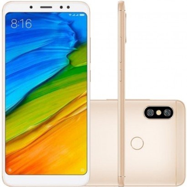 მობილური ტელეფონი Xiaomi Redmi Note 5 Gold (M1803E7SG), 5,99" 2160x1080, 1.8GHz, 8 Core, 3GB RAM, 32GB, up to 128GB flash, 12Mpix+5Mpix/13Mpix, 2 Sim, 2G, 3G, LTE, IRDA, BT, Wi-Fi, GPS, Glonass, Micro-USB, 4000mAh, 181g, 158,6x75,4x8,05