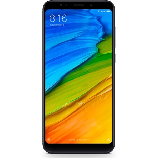 მობილური ტელეფონი  Xiaomi Redmi Note 5 Black (M1803E7SG), 5,99" 2160x1080, 1.8GHz, 8 Core, 3GB RAM, 32GB, up to 128GB flash, 12Mpix+5Mpix/13Mpix, 2 Sim, 2G, 3G, LTE, IRDA, BT, Wi-Fi, GPS, Glonass, Micro-USB, 4000mAh, 181g, 158,6x75,4x8,05