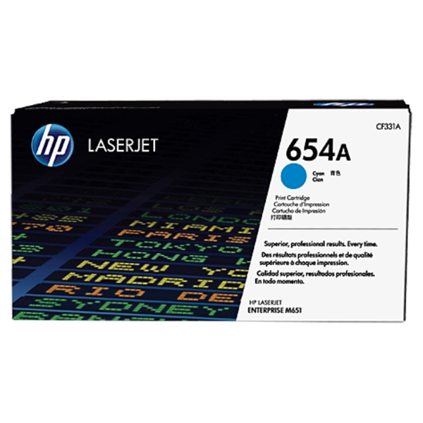 კარტრიჯი HP 654A Cyan Original LaserJet Toner Cartridge (CF331A)