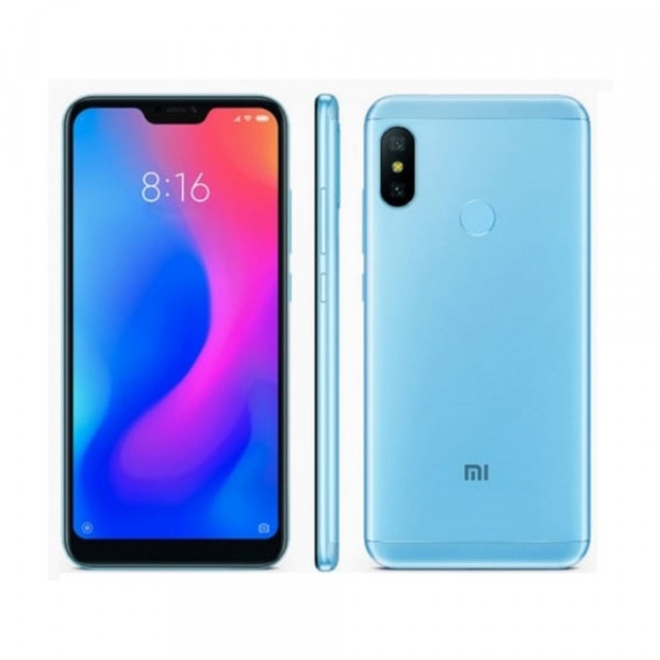 მობილური ტელეფონი Xiaomi Mi A2 Lite Blue (M1805D1SG), 5.84" 1080x2280, 2.0GHz, 8 Core, 3GB RAM, 32GB, 12Mpix+5Mpix/5Mpix, 2 Sim, 2G, 3G, LTE, BT v4.2, Wi-Fi, GPS / AGPS, GLONASS, 4000mAh, Android One, 178g, 149.33x71.68x8.75