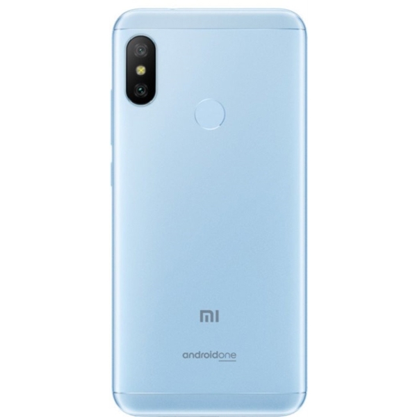 მობილური ტელეფონი Xiaomi Mi A2 Lite Blue (M1805D1SG), 5.84" 1080x2280, 2.0GHz, 8 Core, 3GB RAM, 32GB, 12Mpix+5Mpix/5Mpix, 2 Sim, 2G, 3G, LTE, BT v4.2, Wi-Fi, GPS / AGPS, GLONASS, 4000mAh, Android One, 178g, 149.33x71.68x8.75