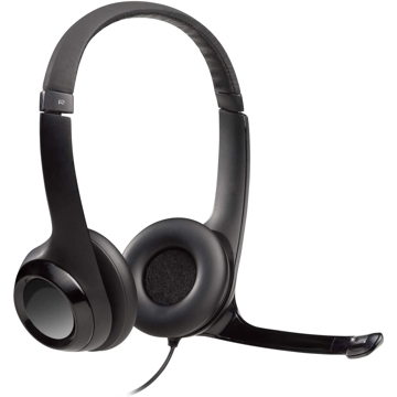 ყურსასმენი Logitech H390 USB On-Ear Black