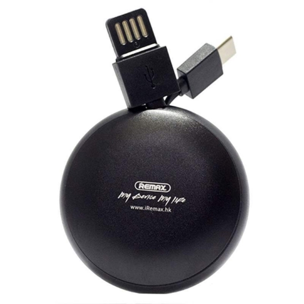 ადაპტერი Remax Cutebaby Retractable Data Cable for Type-C RC-099a 1M black