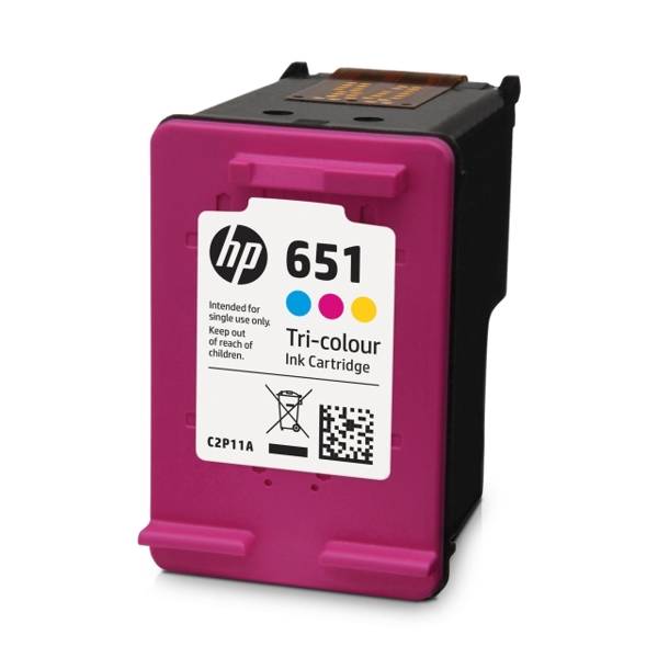 კარტრიჯი  HP 651 Tri-color Original Ink Advantage Cartridge - C2P11AE