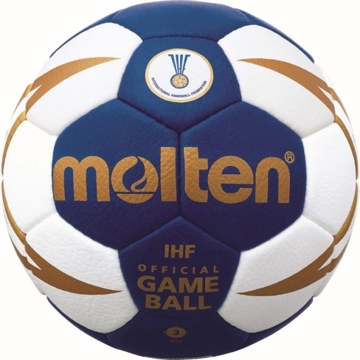 ხელბურთის ბურთი Molten 633MOH3X5001BWX, Size 3, Handball Ball, White/Blue