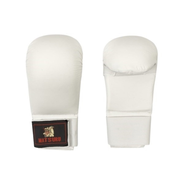 Matsuru 560MA048926 velcro, L, Karate Gloves, White