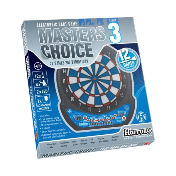 HARROWS 840HREA339 MASTERS CHOICE, Darts Board, Black