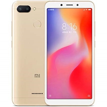 მობილური ტელეფონი Xiaomi Redmi 6 Gold (M1804C3DG), 5,45'' 18:9 1440x720, 2,0GHz, 8 Core, 3GB RAM, 32GB, up to 256GB flash, 12Mpix+5Mpix/5Mpix, 2 Sim, 2G, 3G, LTE, BT v4,2, Wi-Fi, GPS, Glonass, 3000mAh, 146g, 147,5x71,5x8,3