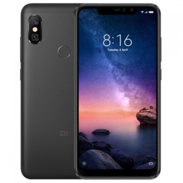 მობილური ტელეფონი XIAOMI Redmi Note 6 Pro შავი (M1806E7TG), 6.26'' 19:9 2280x1080, 1.8GHz, 8 Core, 3GB RAM, 32GB, up to 256GB flash, 12Mpix+5Mpix/20Mpix+2Mpix, 2 Sim, 2G, 3G, LTE, BT v5.0, Wi-Fi, GPS/AGPS/GLONASS/BDS/Galileo, Micro-USB, 4000mAh, 157.9x76.4x8.2