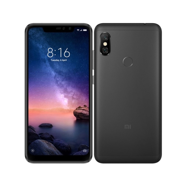 მობილური ტელეფონი XIAOMI Redmi Note 6 Pro შავი (M1806E7TG), 6.26'' 19:9 2280x1080, 1.8GHz, 8 Core, 3GB RAM, 32GB, up to 256GB flash, 12Mpix+5Mpix/20Mpix+2Mpix, 2 Sim, 2G, 3G, LTE, BT v5.0, Wi-Fi, GPS/AGPS/GLONASS/BDS/Galileo, Micro-USB, 4000mAh, 157.9x76.4x8.2