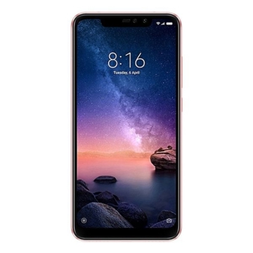 მობილური ტელეფონი XIAOMI Redmi Note 6 Pro Rose Gold (M1806E7TG), 6.26'' 19:9 2280x1080, 1.8GHz, 8 Core, 3GB RAM, 32GB, up to 256GB flash, 12Mpix+5Mpix/20Mpix+2Mpix, 2 Sim, 2G, 3G, LTE, BT v5.0, Wi-Fi, GPS/AGPS/GLONASS/BDS/Galileo, Micro-USB, 4000mAh, 157.9x76.4x8.2