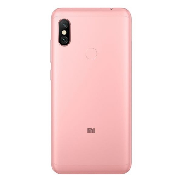 მობილური ტელეფონი XIAOMI Redmi Note 6 Pro Rose Gold (M1806E7TG), 6.26'' 19:9 2280x1080, 1.8GHz, 8 Core, 3GB RAM, 32GB, up to 256GB flash, 12Mpix+5Mpix/20Mpix+2Mpix, 2 Sim, 2G, 3G, LTE, BT v5.0, Wi-Fi, GPS/AGPS/GLONASS/BDS/Galileo, Micro-USB, 4000mAh, 157.9x76.4x8.2