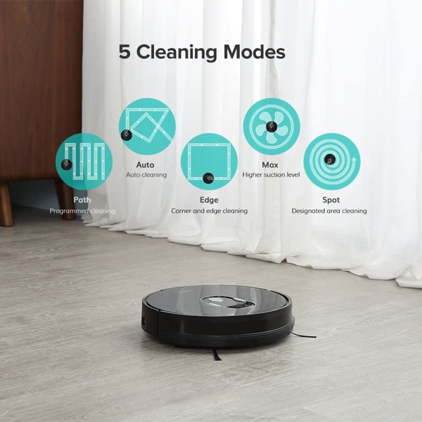 რობოტი მტვერსასრუტი ILIFE  A7 Robot vacuum cleaner, Smart Planned Cleaning Robot Vacuum with APP Control, The power of technology,  User-friendly & anti-stuck,  New exterior design.