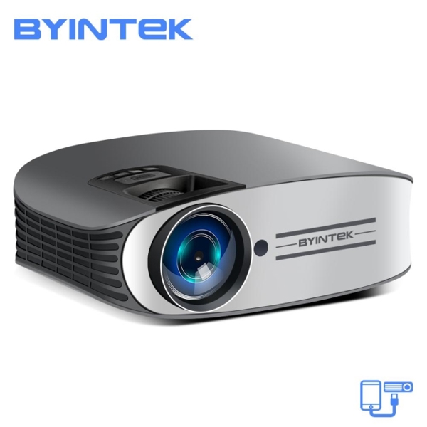 პროექტორი BYINTEK M7 200 inches Home Theater HD video projector LED laser for Iphone mobile phone Full HD 1080p