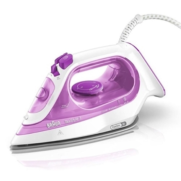 ორთქლის უთო BRAUN SI3030PU SI, 2300W, 270ML, Steam Iron, White/Purple