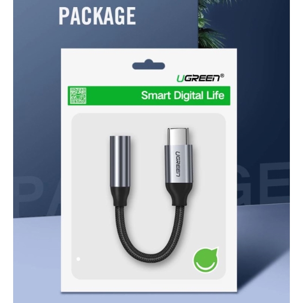 ადაპტერი UGREEN AV142 (30632) Type C to 3.5mm Jack adapter cable