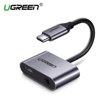 ადაპტერი UGREEN CM193 (50596) USB Type C to AV 3.5mm + Type C Adapter