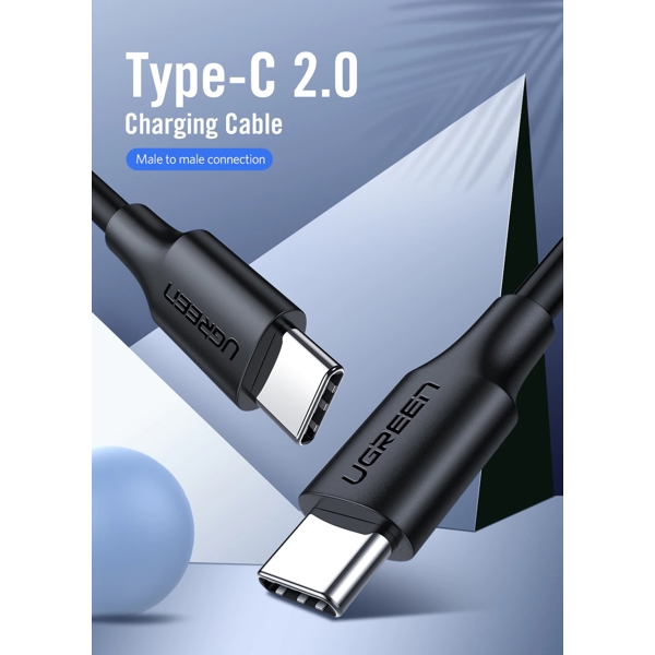 Ugreen US286 (50997) USB-C Male to USB-C 2.0 1M Black