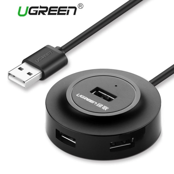 USB ჰაბი UGREEN CR106 (20277) USB 2.0 4 PORTS HUB !M