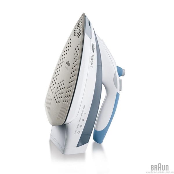 ორთქლის უთო Braun TS765EA, 2400W, 400ML, Steam Iron, Gray