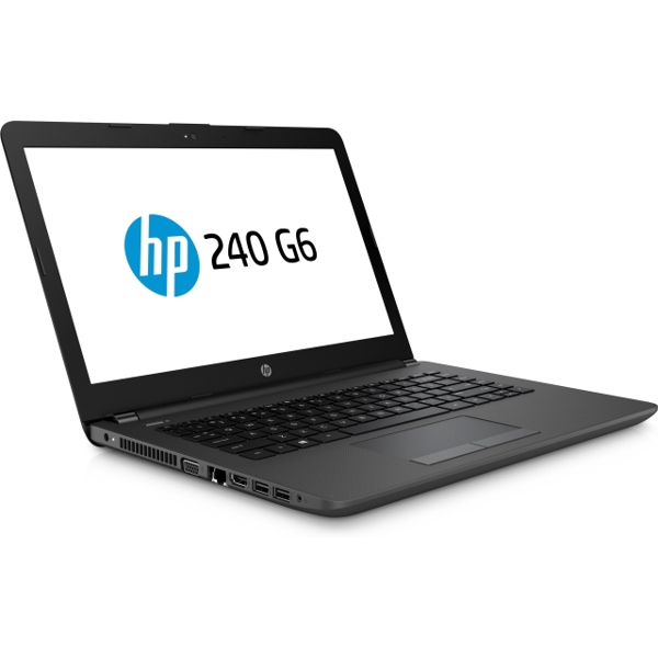 ნოუთბუქი HP UMA i3-7020U 240 G6 / 14 HD SVA AG / 4GB 1D DDR4 / 500GB 5400 / DOS2.0 / DVD-Writer / 1yw / Jet kbd TP / Intel 3168 AC 1x1+BT 4.2 / Dark Ash Silver Textured with VGA Webcam / SeaShipment