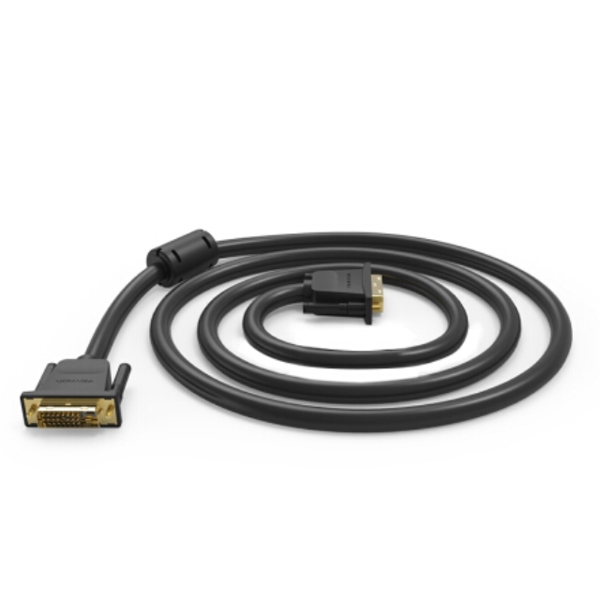 კაბელი VENTION EAABJ DVI(24+1) Male to Male Cable 5M Black