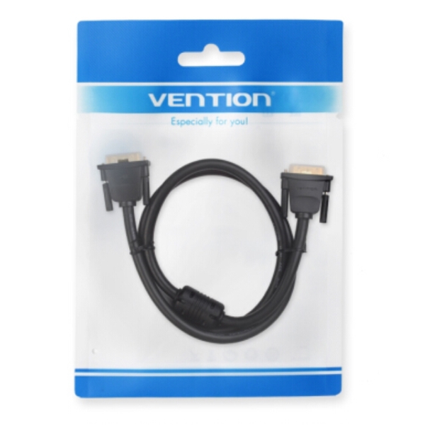 კაბელი VENTION EAABJ DVI(24+1) Male to Male Cable 5M Black