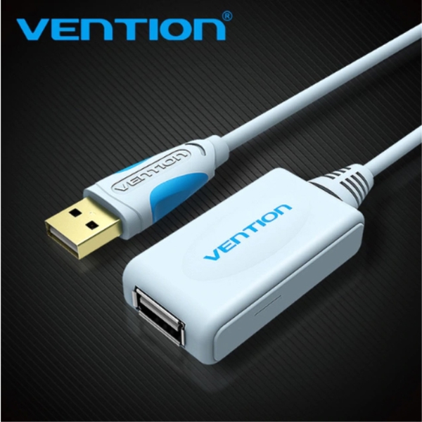 გადამყვანიVENTION VAS-C01-S1500 USB2.0 Extension Cable with Amplifier and 2*Ferrit 15M Blue