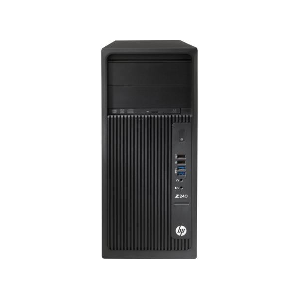 ბრენდ კომპიუტერი HP Z240 Tower Workstation - Customizable Intel Core i7-7700K 8M 4C 4.2 8M 4C CPU/32GB DDR4-2400 nECC (2x16GB) RAM'HP Z240/256GB SATA 1st SSD /2TB 7200 RPM SATA 2nd HDD/9.5mm Slim DVD-RW/USB Mouse & Keyboard/400W 92 percent eff/3yw/Free Dos