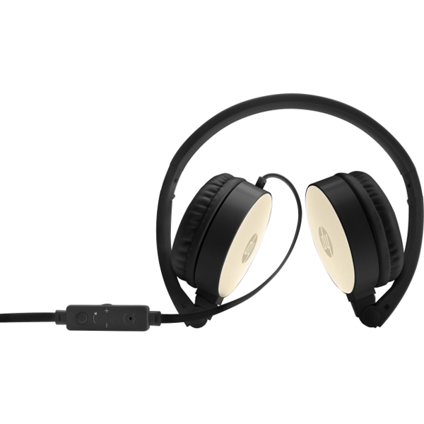 ყურსასმენი HP Stereo Headset H2800 (Black w. Silk Gold)