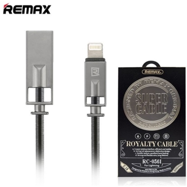 მობილურის დამტენი REMAX Royalty Cable for iPhone 5/6/7/SE RC-056i black