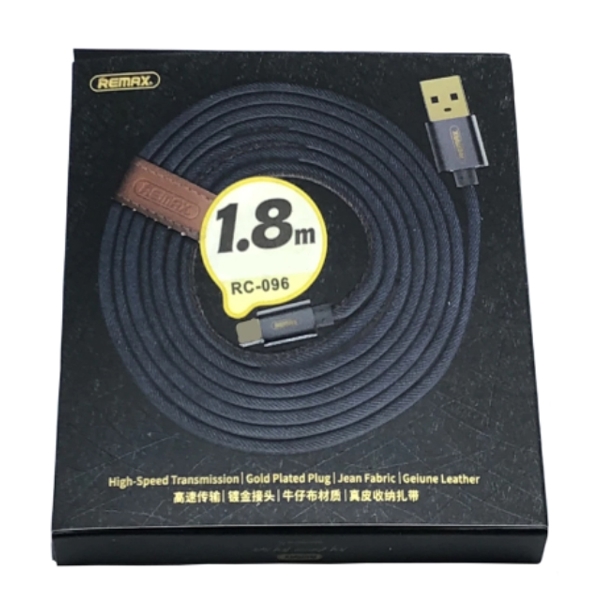 მობილურის დამტენი Remax Cowboy Data Cable (Length: 1.2M) RC-096i blue