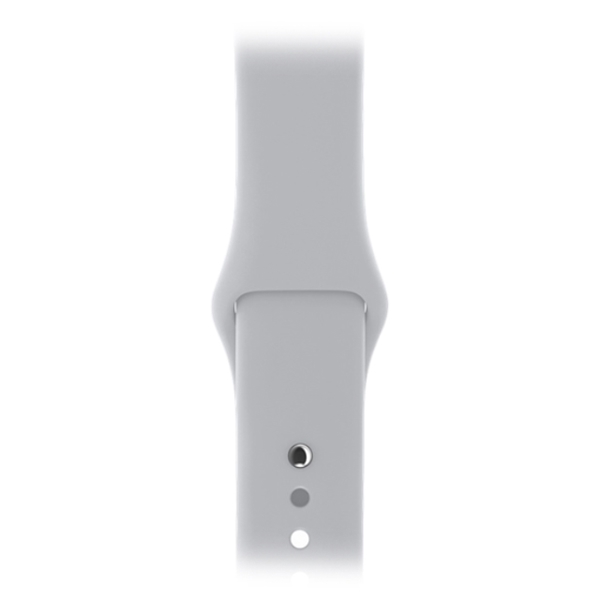 APPLE WATCH SERIES 3 GPS 38MM SILVER ALUMINIUM CASE WITH WHITE SPORT BAND A1858 (MTEY2GKA)